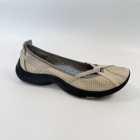 Clarks Shoes - Clark’s Privo Berry Loafer Flats Ballet Leather Women’s Beige Size 8